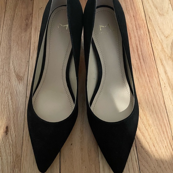 Marc fisher LTD BLACK SUEDE ZALA PUMP BLACK HEEL - Picture 2 of 5